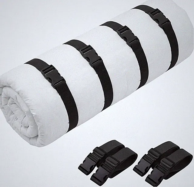 4 Pcs 60" X 2" Mattress Topper Straps Adjustable Memory Foam Packing Straps with
