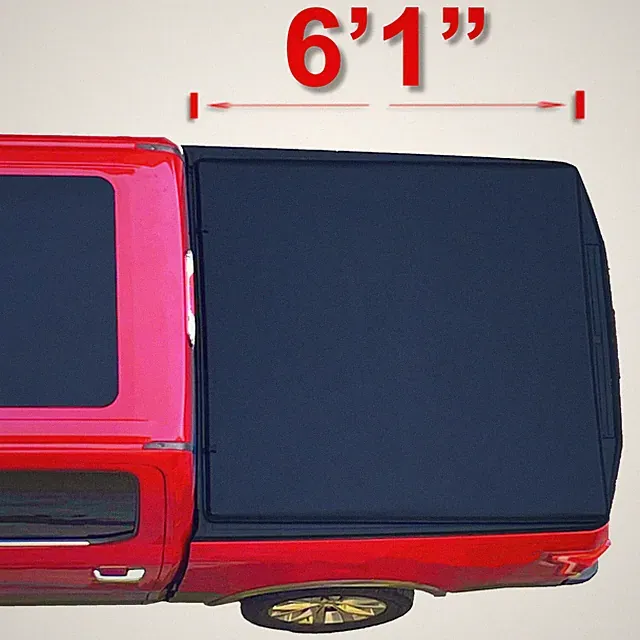 6'1"Soft Roll Up Tonneau Cover for 1986-1997 Nissan Pickup & D21 Truck Bed Cover