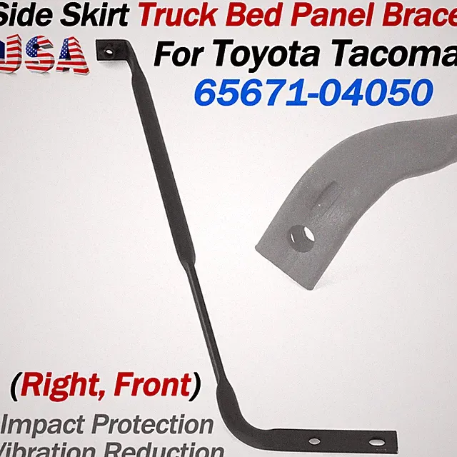 65671-04050 For 05-15 Toyota Tacoma Side Skirt Truck Bed Panel Brace Right Front