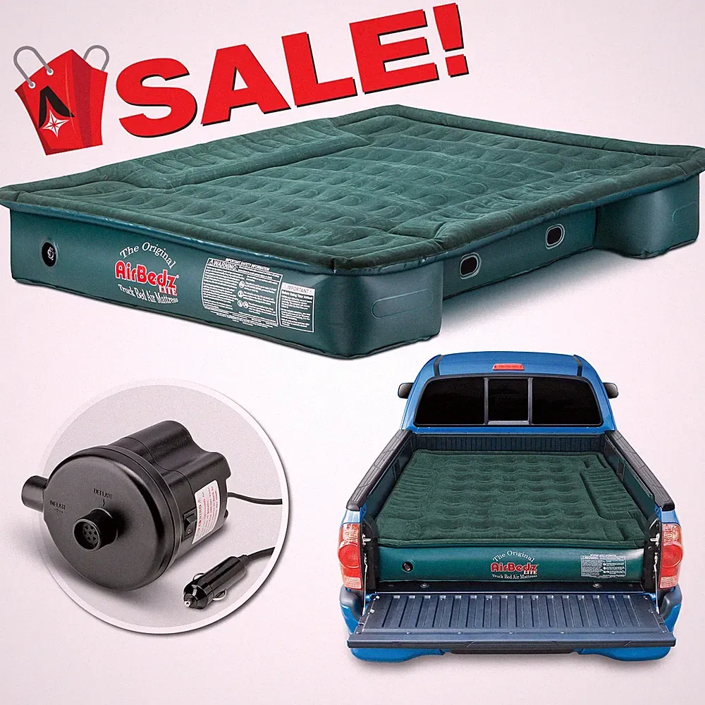 AirBedz Lite Overlanding Full Size Truck Bed Camping Air Mattress fits 6'-6.5'