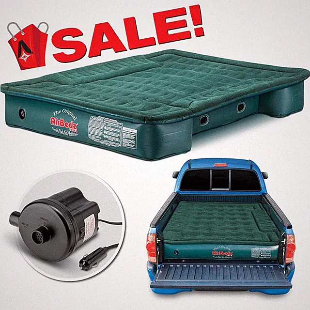 AirBedz Lite Overlanding Mid Size Truck Bed Camping Air Mattress fits 6'-6.5'