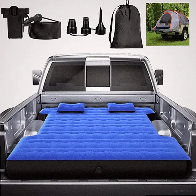 Camping Pickup Truck Bed Air Mattress Thicken Sleeping Pad for 5.5-5.8Ft Full...