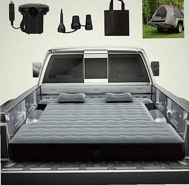 Camping Pickup Truck Bed Air Mattress Thicken Sleeping Pad for 5.5-5.8Ft Full-Si