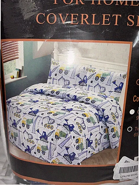 For Home Construction Truck Microfiber 3 Piece Queen/Full Coverlet Quilt Set NWT