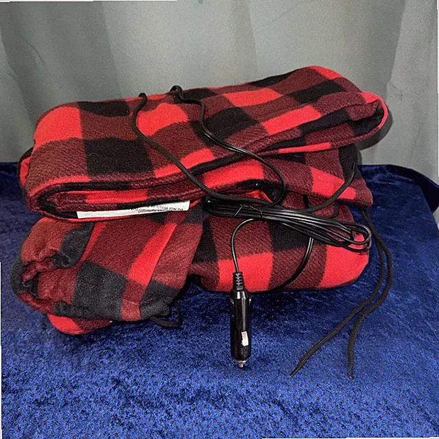 Heated Car Blanket - 12-Volt Electric Blanket for Car Truck SUV or RV - Porta...