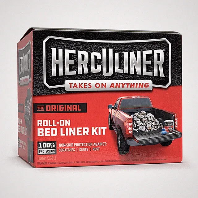 Herculiner Hcl1b8 Roll-on Bed Liner Kit,black, 1 Gal.