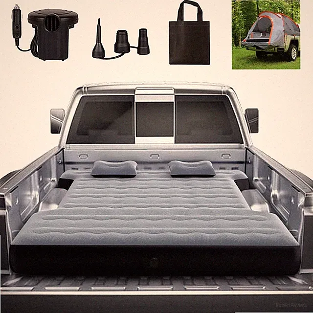 hufaut Camping Pickup Truck Bed Air Mattress Thicken Sleeping Pad for 5.5-5.8...