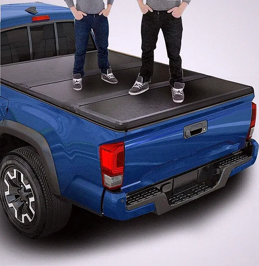OSIAS Tri-Fold Hard Truck Bed Tonneau Cover On Top Compatible for 2005-2025 Niss