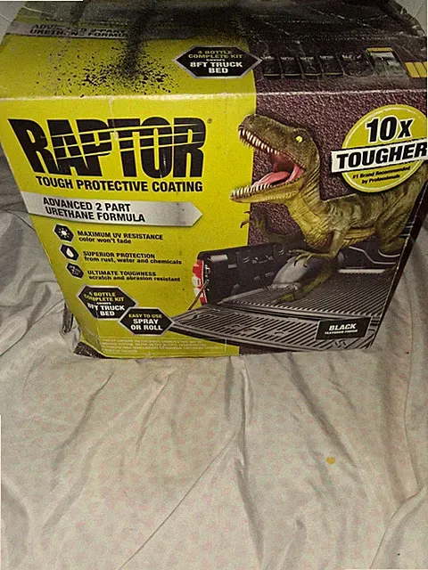 RAPTOR Black Truck Bed Coating Kit Never Used Complete Set About A Year