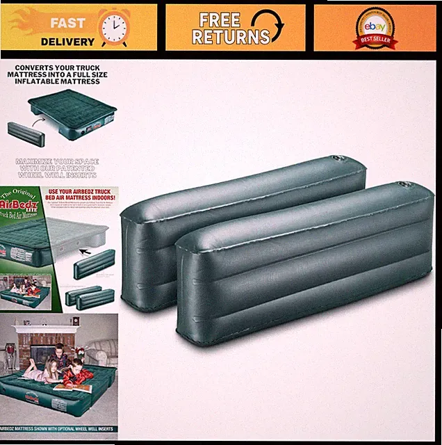 Truck Bed Air Mattress Inserts - Side Inserts for 200 Series Truck Airbedz - Gre
