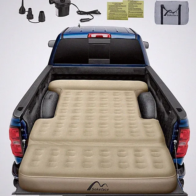 Truck Bed Mattress 5.5 FT Tailgate Extendable, Truck Bed Air Mattress 5.5-5.8...