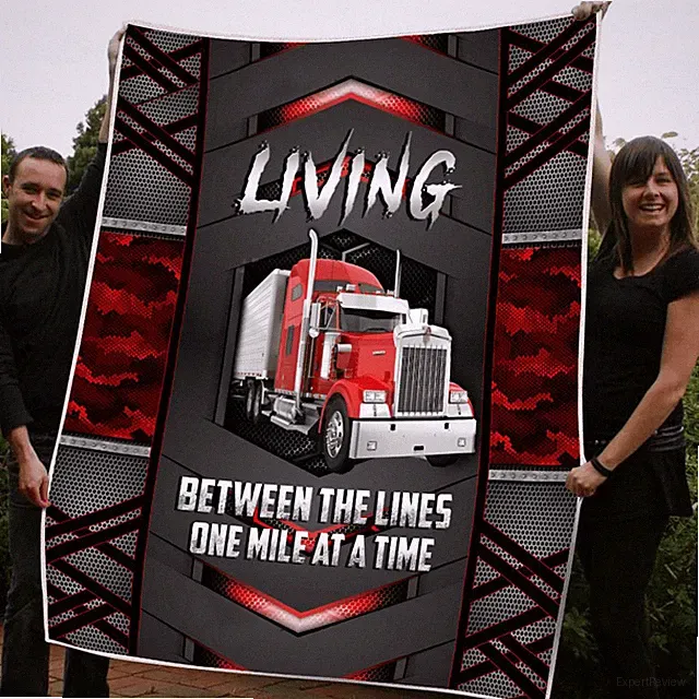 Trucker Blanket Truck KW Quilt Blanket Living Between The Lines 1 Mile At A Time