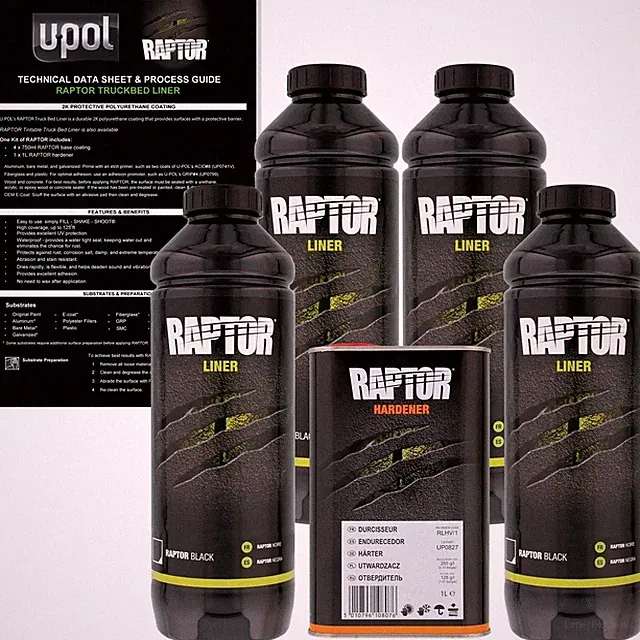 U-POL Raptor Black Urethane Truck Bed Liner & Texture Coating, UP5041